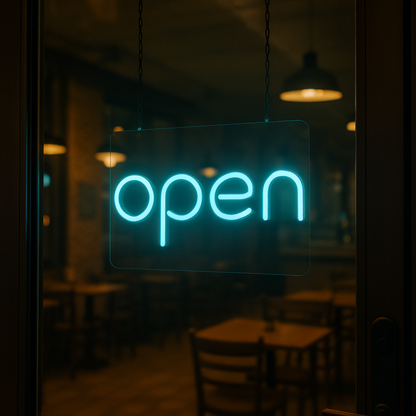 Open Neon Sign for Storefront