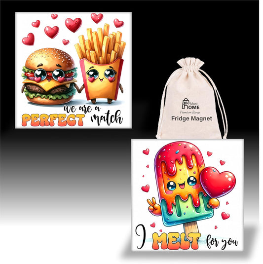 MustHome Fridge Magnet | Magnet Refrigerator Stylish | Almirah|8 x 8cm