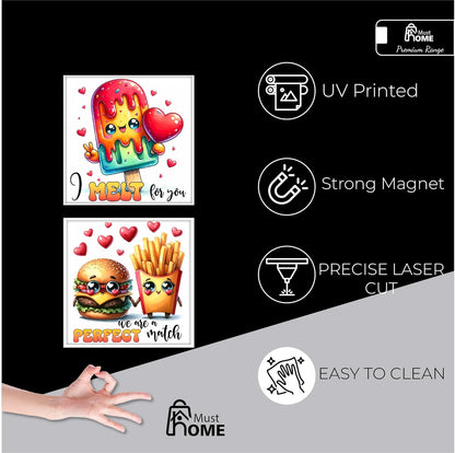 MustHome Fridge Magnet | Magnet Refrigerator Stylish | Almirah|8 x 8cm