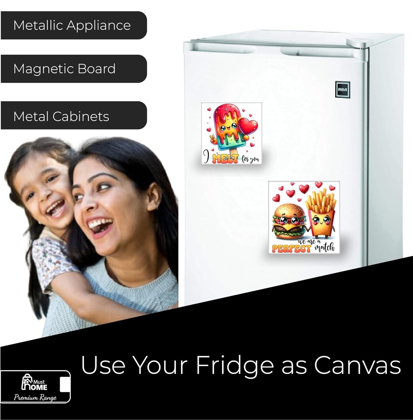 MustHome Fridge Magnet | Magnet Refrigerator Stylish | Almirah|8 x 8cm