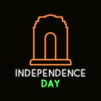 Independence Day Neon Light Sign