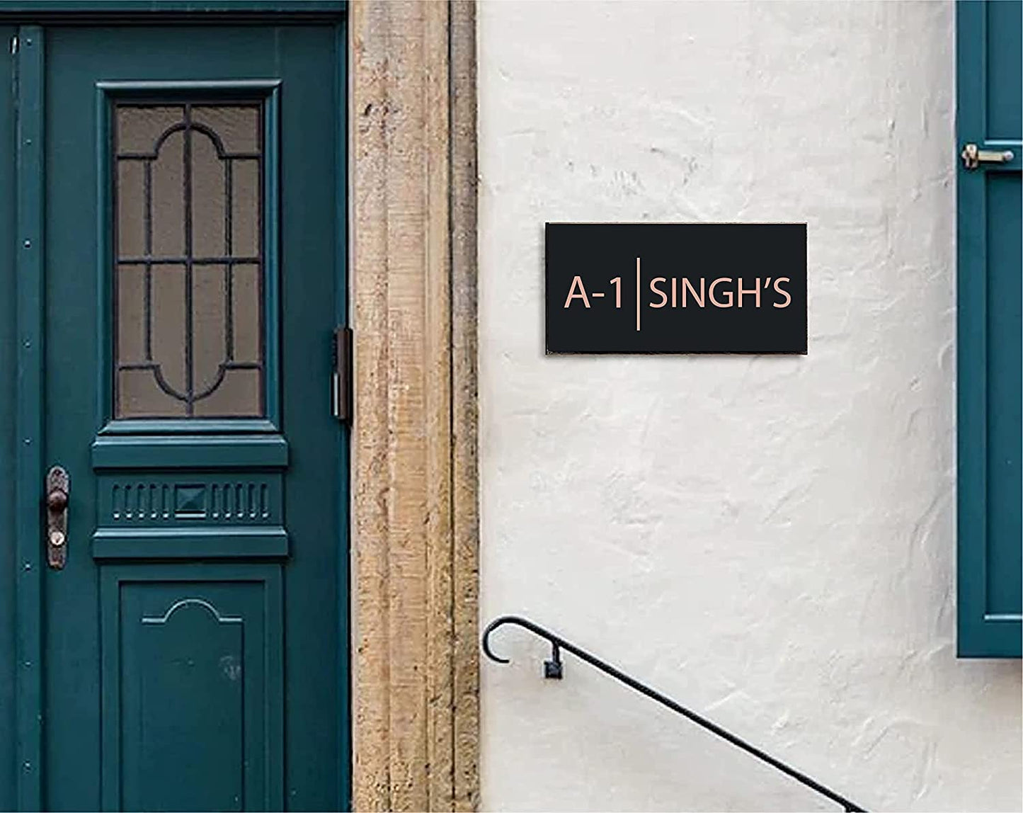 MustHome | Name Plate For Home, Office & Outdoor Entrance |30 x 15 cm