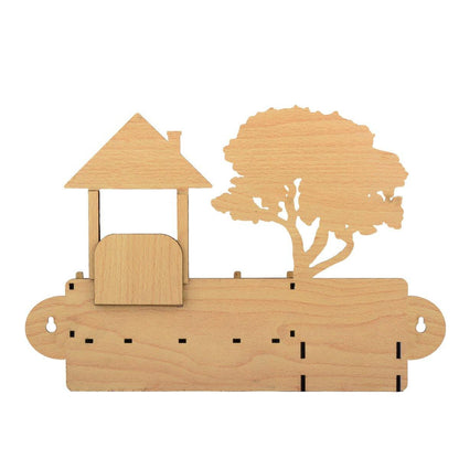 Wooden key holder with Photo Frame