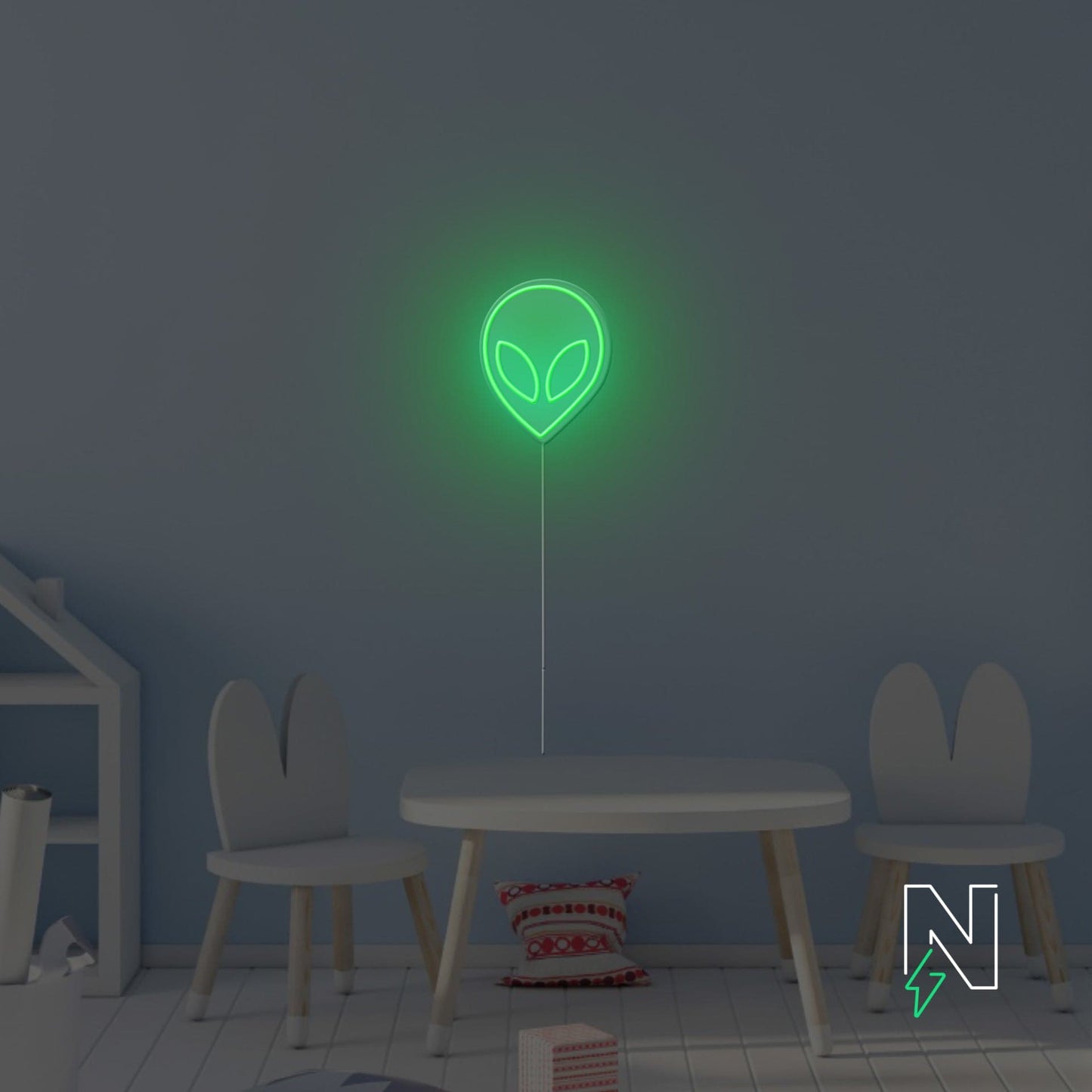 Alien Face Neon Sign
