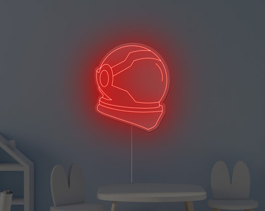 Space Helmet Neon Sign