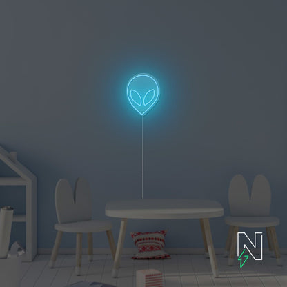 Alien Face Neon Sign