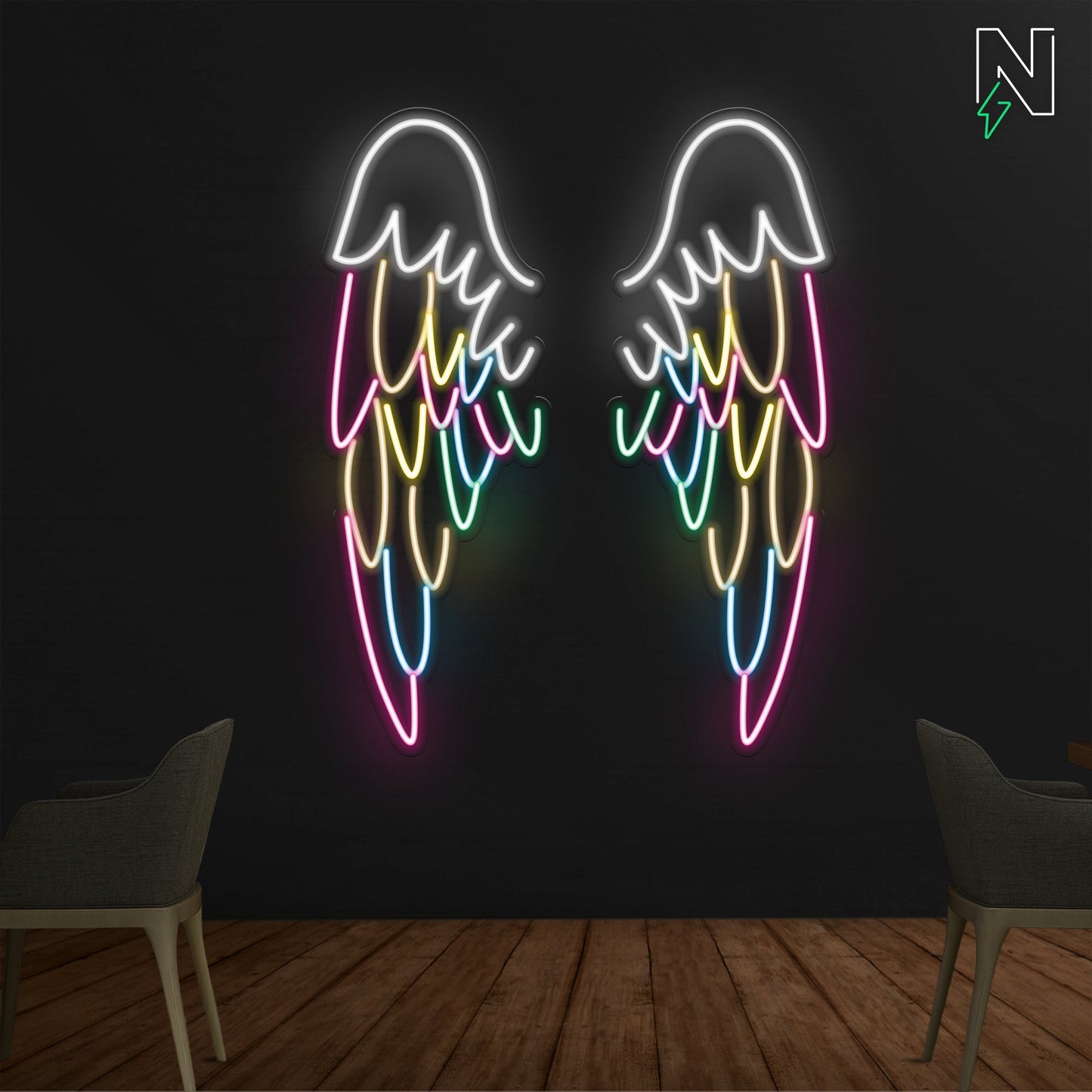 Infinity Wings Neon Sign