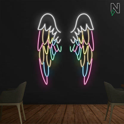 Infinity Wings Neon Sign