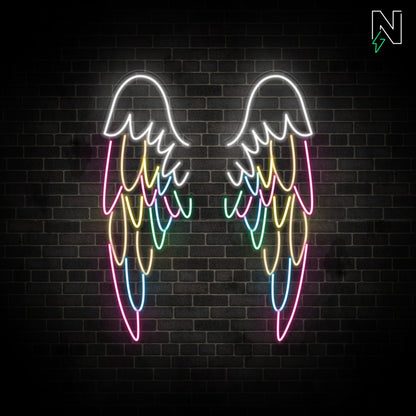 Infinity Wings Neon Sign