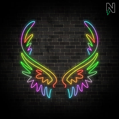 Divine Wings FloRo Sign