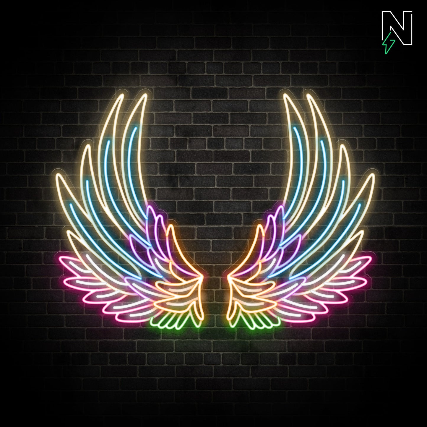 Galaxy Wings Neon Sign