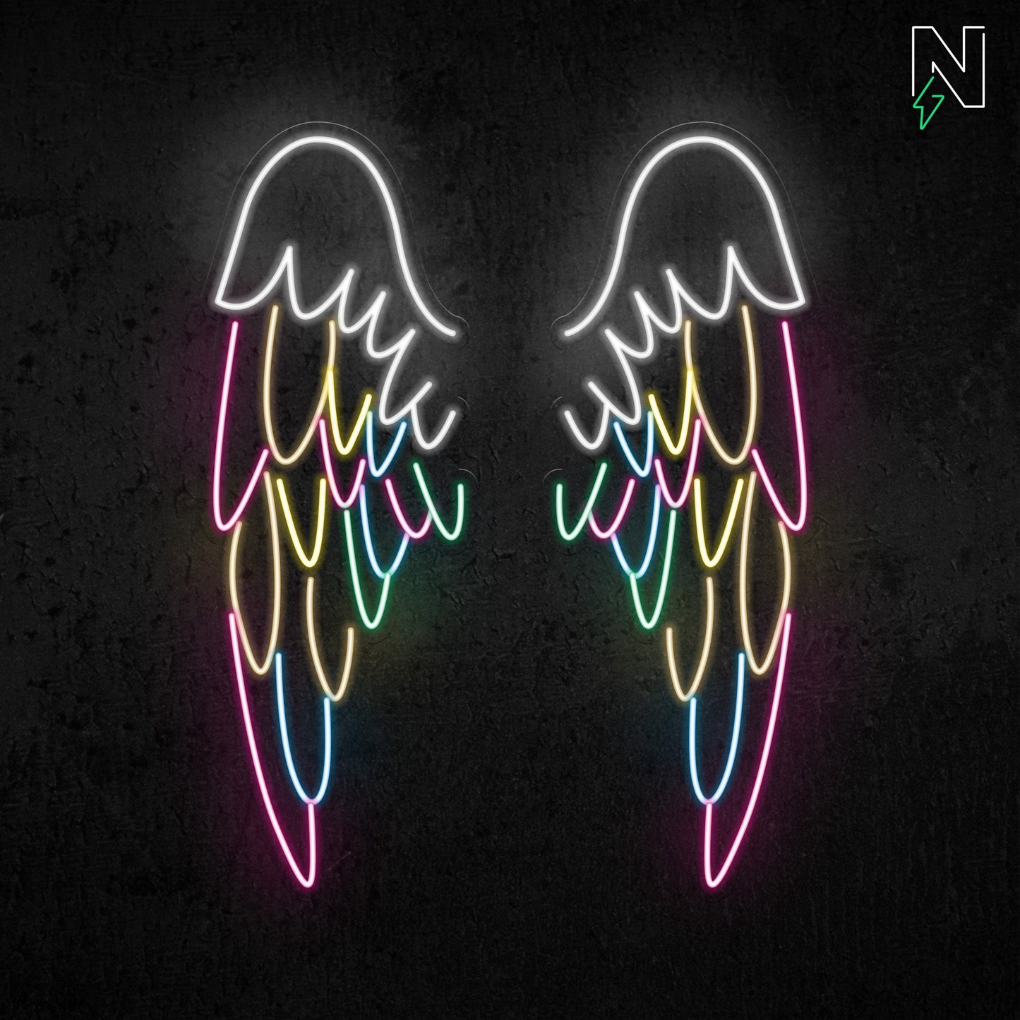 Infinity Wings Neon Sign