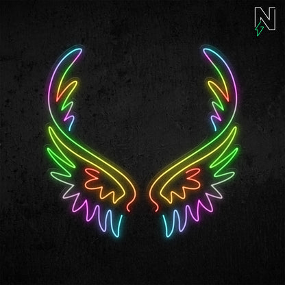 Divine Wings FloRo Sign