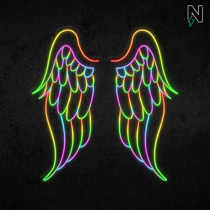 Mighty Wings FloRo Sign
