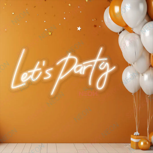 Lets Party Neon Light Sign