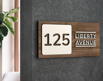 MustHome | Name Plate For Home, Office & Outdoor Entrance | 15X30 cm