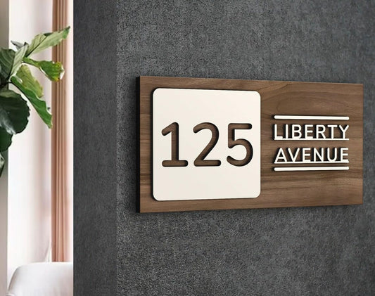 MustHome | Name Plate For Home, Office & Outdoor Entrance | 15X30 cm