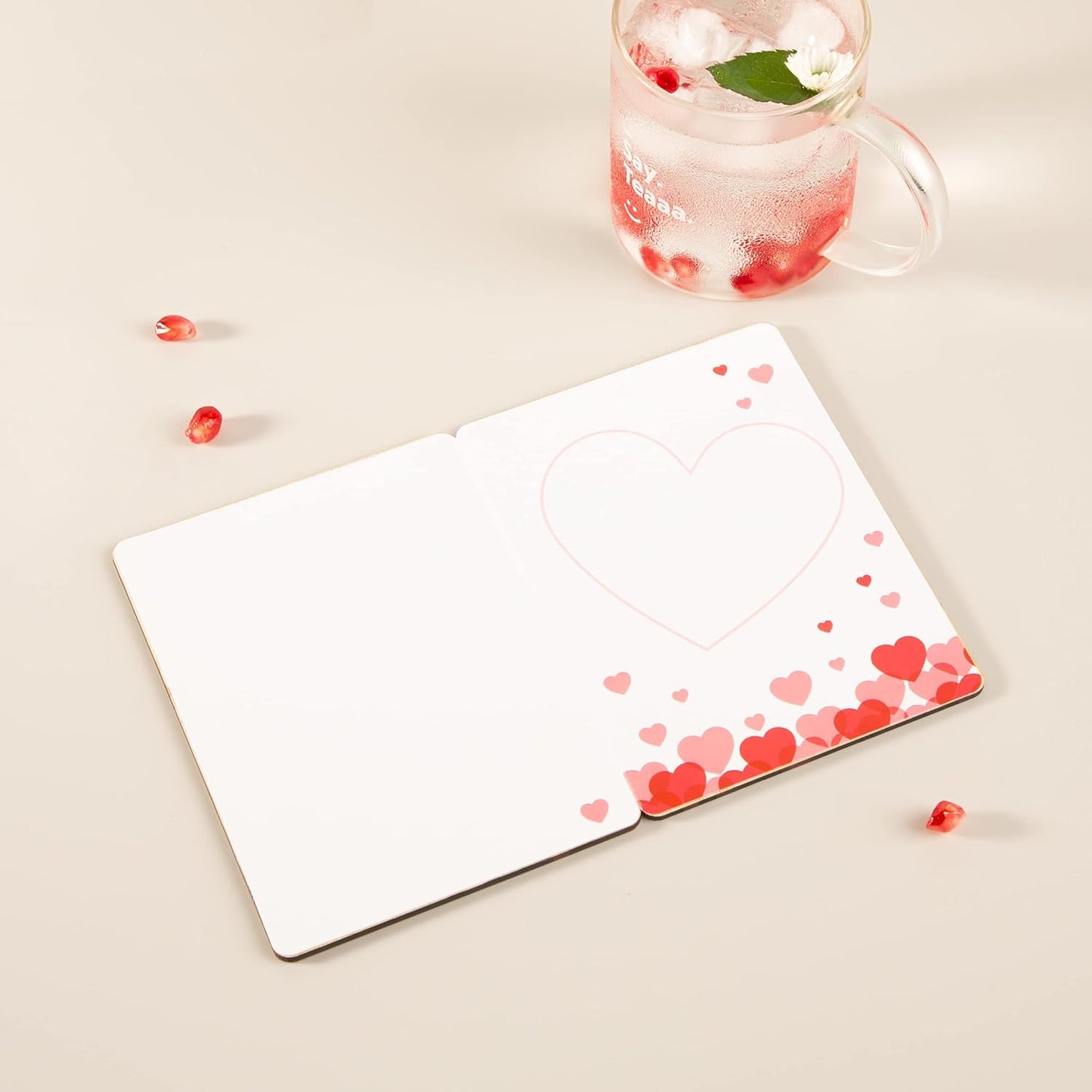 Birthday Card for Mom, Handmade Bamboo Mothers Day Card Gifts|15 x 11 cm