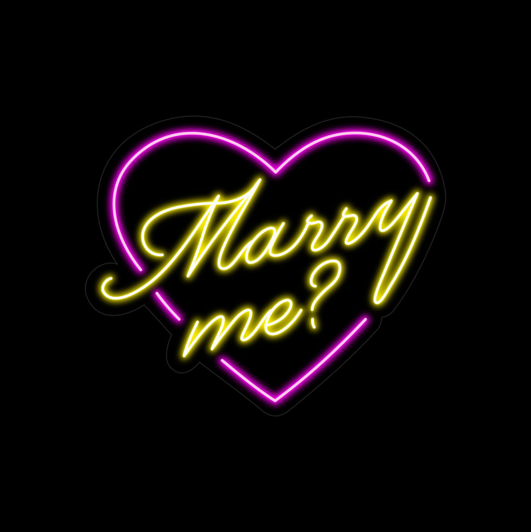 Marry Me Neon Led Light