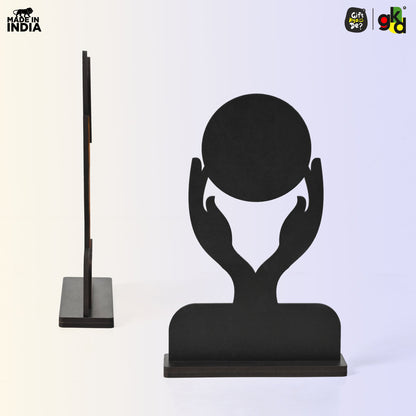 Customized Wooden Trophy with Golden Acrylic | Personalized Memento for Events, Corporate & School Functions