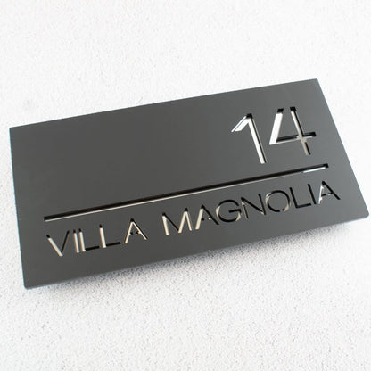 MustHome | Name Plate For Home, Office & Outdoor Entrance | 15X30 cm