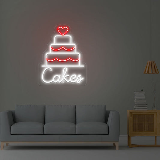 Multi Tier Cake Neon Sign