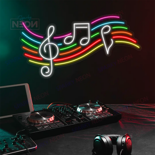 Music Note Neon Sign Led Light