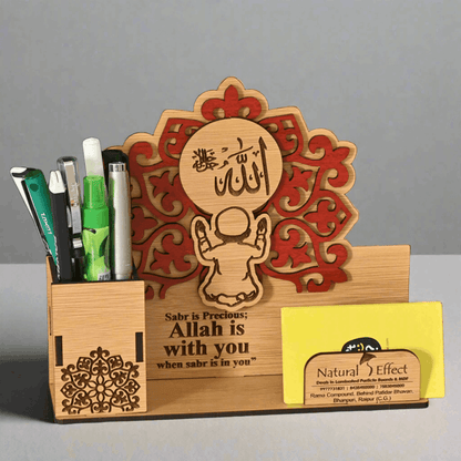 Eco-Friendly Customized Pen Holder With Spacious Visiting Card Holder | Durable Workspace Solution | Perfect For Corporate Gifting
