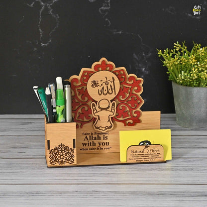 Eco-Friendly Customized Pen Holder With Spacious Visiting Card Holder | Durable Workspace Solution | Perfect For Corporate Gifting