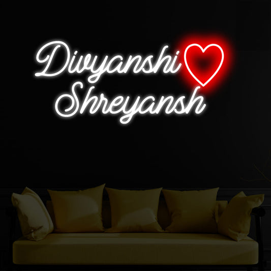 Neon Light Couple Name