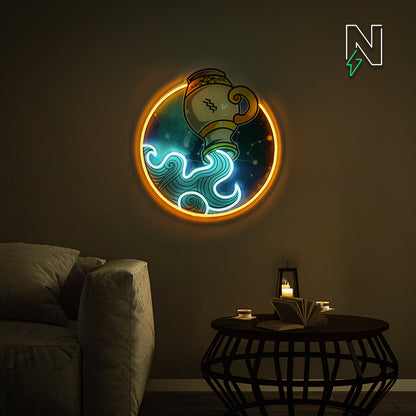 Aquarius Neon Sign