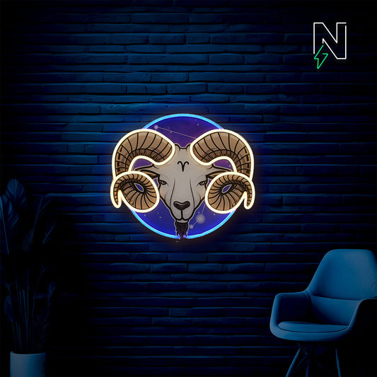 Aries Neon Sign