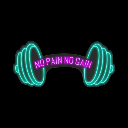 Barbell Neon Sign Led Light for Gym