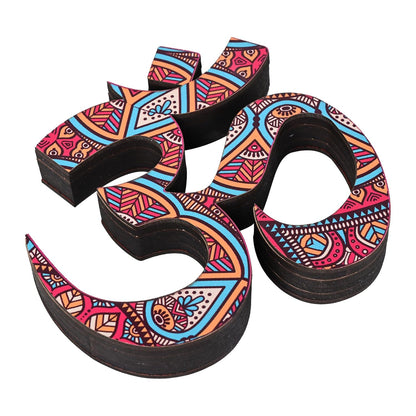 FusionEdge Home Om Mandala Print Showpiece Home Decor Items Table Decor|14L x 6W CM