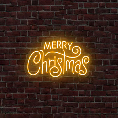 Merry Christmas Neon Sign