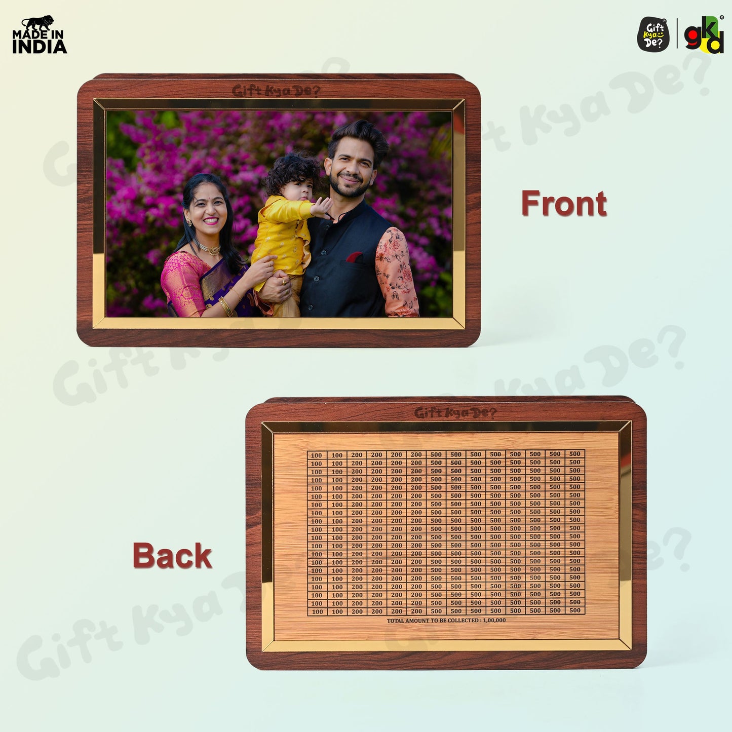 Wooden Piggy Bank | Smart Savings Tracker | Money Box for Kids & Adults (Multiple Variants Available)