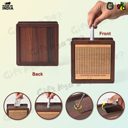 Wooden Piggy Bank | Smart Savings Tracker | Money Box for Kids & Adults (Multiple Variants Available)