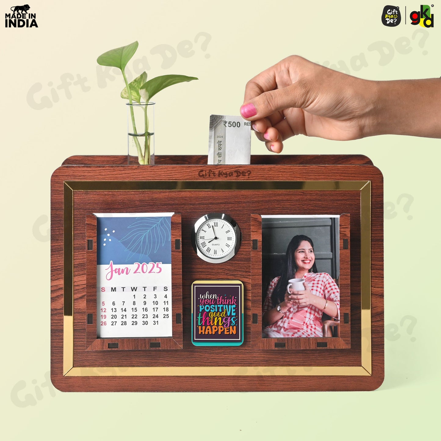 Wooden Piggy Bank | Smart Savings Tracker | Money Box for Kids & Adults (Multiple Variants Available)