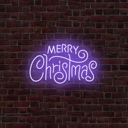 Merry Christmas Neon Sign