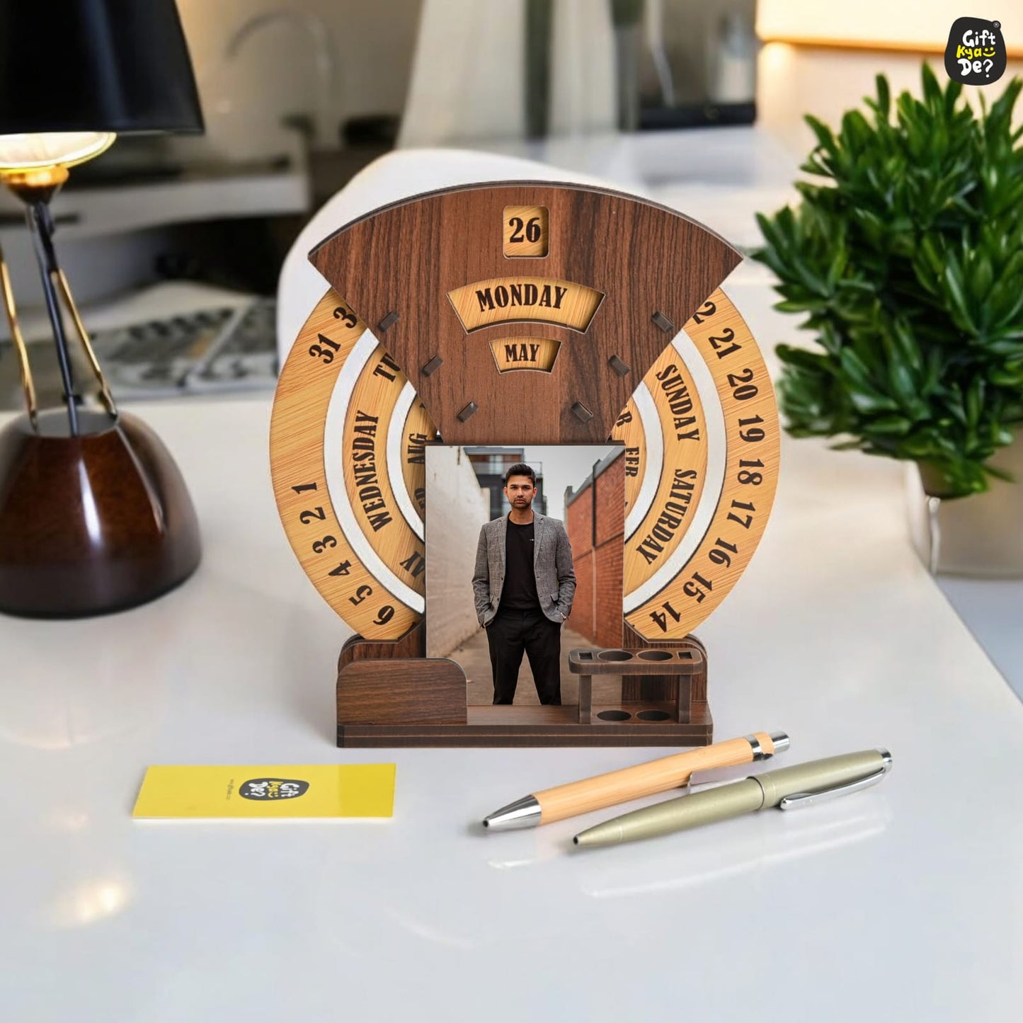 Eco-Friendly Round Calendar with Custom Photo Options |  The Eco-Friendly Round Calendar | Perfect for Corporate Gifting