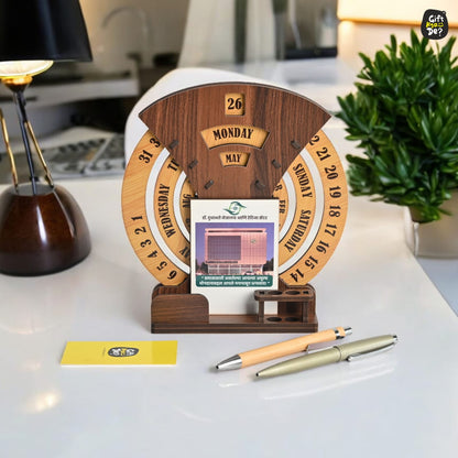 Eco-Friendly Round Calendar with Custom Photo Options |  The Eco-Friendly Round Calendar | Perfect for Corporate Gifting