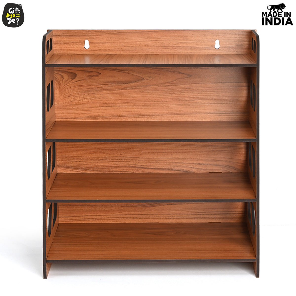 Book Rack 4 Layer Wooden Book Stand for Table | Multipurpose Home Decor Storage Rack & Book Shelf for Wall (DIY)