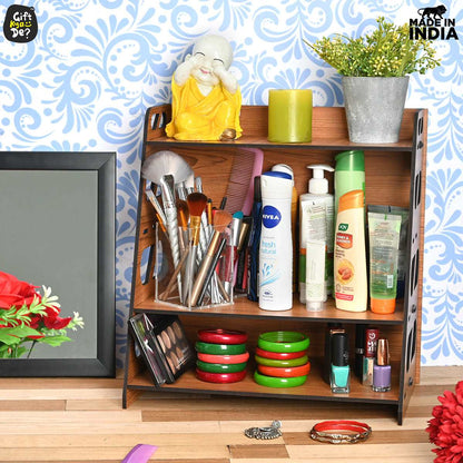 Book Rack 4 Layer Wooden Book Stand for Table | Multipurpose Home Decor Storage Rack & Book Shelf for Wall (DIY)