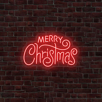 Merry Christmas Neon Sign