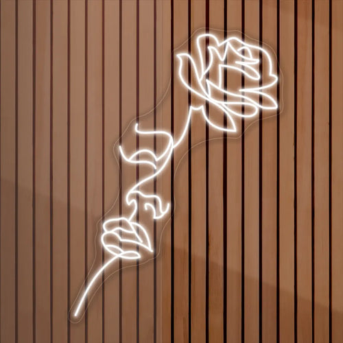 Neon Rose Light Sexy Woman Face Flower Led Sign