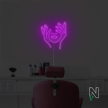 Hold Face Neon Sign