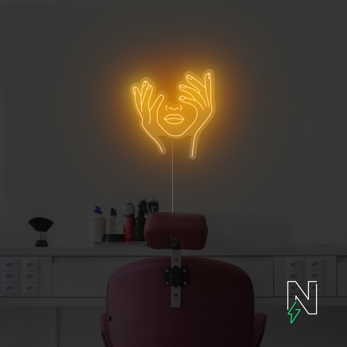 Hold Face Neon Sign