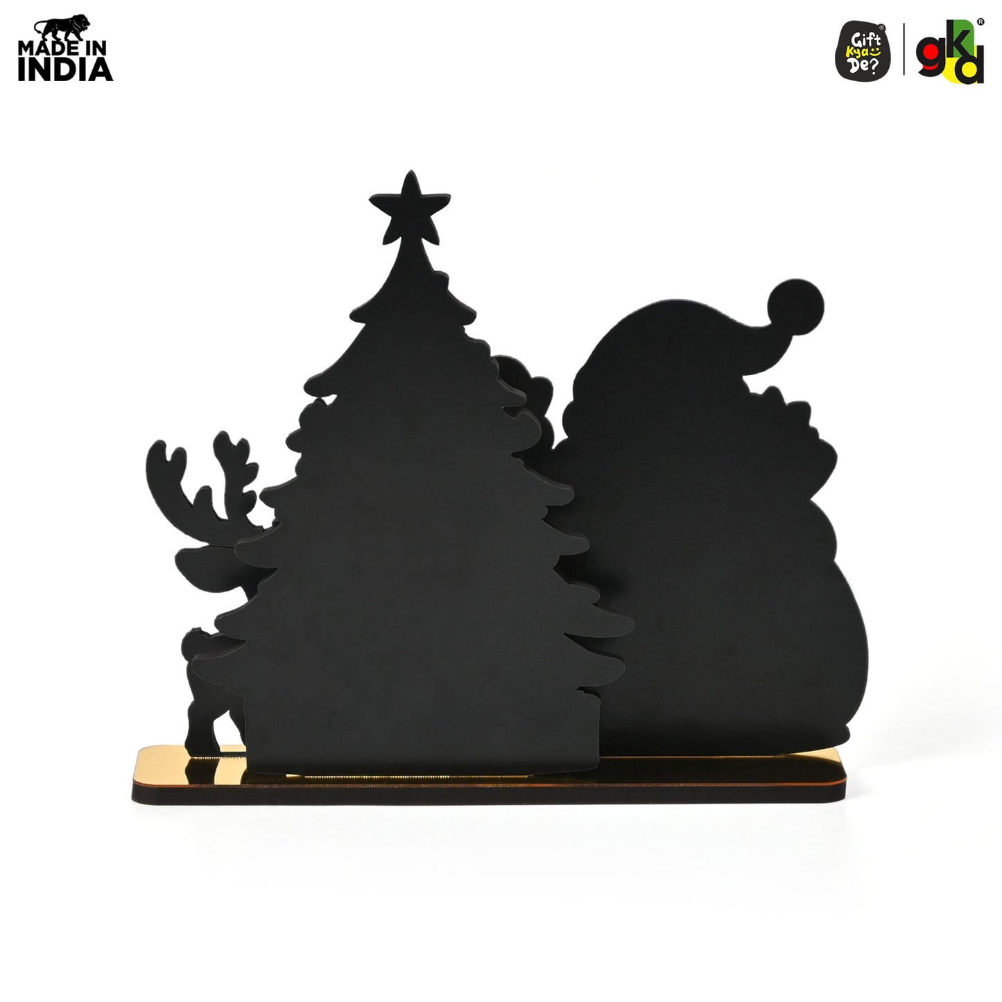 Christmas Santa Wooden Tabletop Decor | Festive Table Decoration for Christmas, Holiday Gift