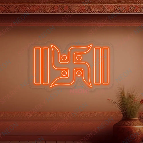 Swastik Neon LED Light Sign