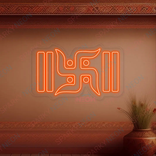 Swastik Neon LED Light Sign
